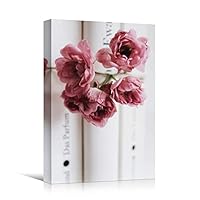 Canvas Wall Art Pink Arrangement Bouquet Expressive Floral Multicolor Photography Romantics - 12x18 inches