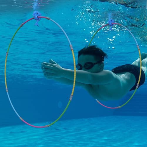 Pool Toys, Water Sports Swim Rings for Kids, Underwater Swimming Ring for Pool, Ideal Pool Games for Adult/Kids Aged 5, 6, 7, 8, 9, 10, 11,12 - 2-Pack Pool Toys, Water Sports Swim Rings for Kids, Underwater Swimming Ring for Pool, Ideal Pool Games for Adult/Kids Aged 5, 6, 7, 8, 9, 10, 11,12 - 2-Pack