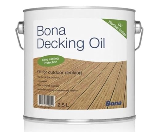 Huile pour terrasse Bona gris 2.5L finition haut de gamme pour essences de bois