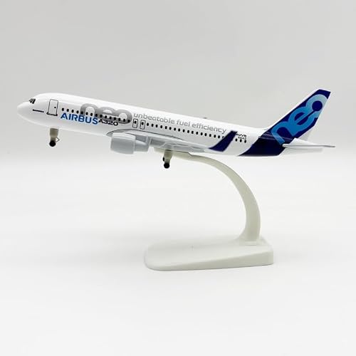LGSRSNXHTX 20cm Model Plane 1/300 Diecast Metal Airplane Model A320 with Stand Aircraft Collectible for Aviation Enthusiasts,Desktop Decor Gift for Adult