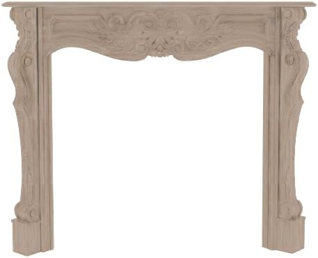 Pearl Mantels 134-48 Deauville Fireplace Mantel, 48-Inch, Unfinished