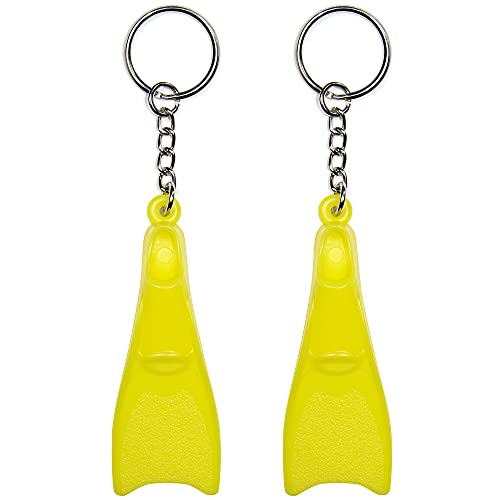 Flow Mini Swim Fin Keychain - Key Chain with Swimmer
