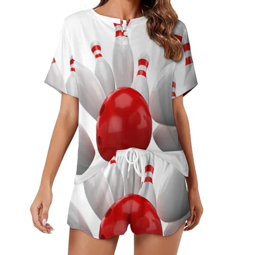 Pyjama court femme rouge pour vos soirées de détente et matins d'été