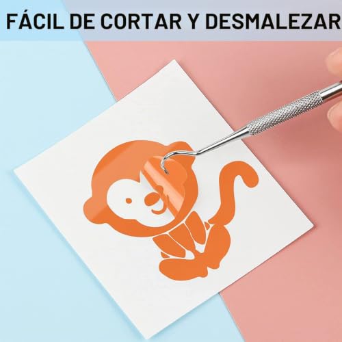 Miniatura 9 de Imodeur Láminas De Vinilo Permanente 75 Paquetes, 30,5 X 30,5 Cm - Vinilo Cricut De 38 Colores Mate Y Brillante , Vinilo Adhesivo Para Todas Las Máquinas De Corte