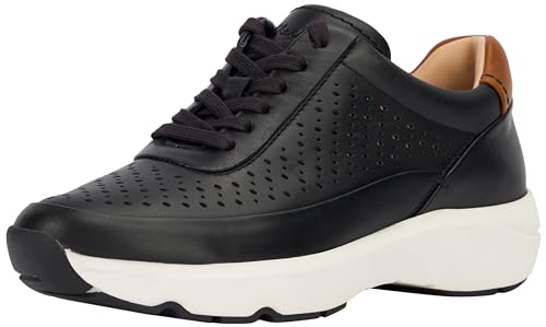 Clarks Tivoli Grace, Zapatillas Mujer, Piel negra, 38 EU