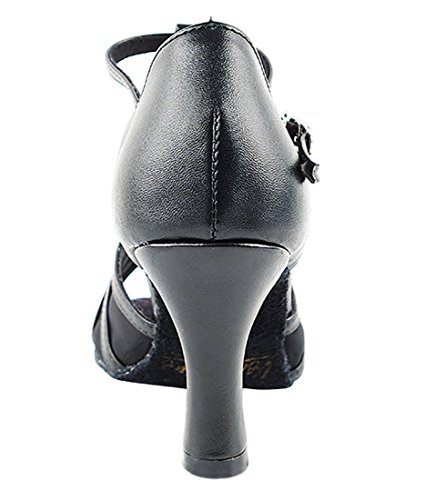 Very Fine Dance Shoes - Ladies Latin, Rhythm, Salsa, Waltz, Wedding Dance Shoes - 1692-2.5-inch Heel and Foldable Brush Bundle4