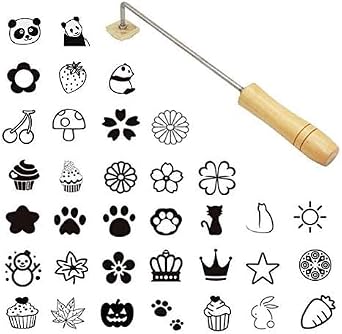 Soldering Iron, Branding Iron, Direct Fire Type, Pan Branding Iron, Confectionery Branding Iron 0543, 3 cm