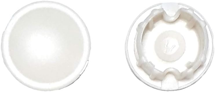 10 pcs Horizontal Blinds Plastic Bottom Rail Ladder Cord Button Plug 3/4" (White)
