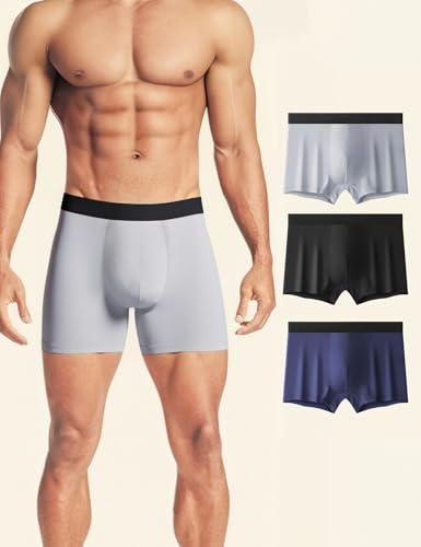 3 Pack Mens Trunk Underwear Comfy Breathable Underpant Stretch Soft Boxer Briefs