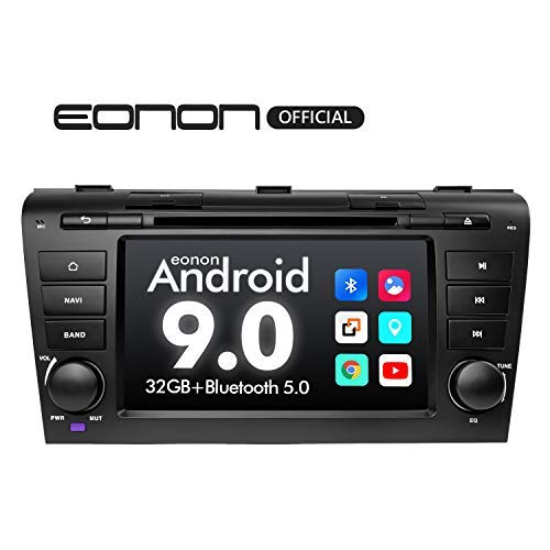 2020 Double Din Car Stereo Android Radio, Eonon Android Head Unit 7 Inch Car Stereo Applicable to Mazda 3 2004-2009 Support Carplay/Android Auto/Bluetooth 5.0/Fast Boot/DVR/Backup Camera/OBDII-GA9351