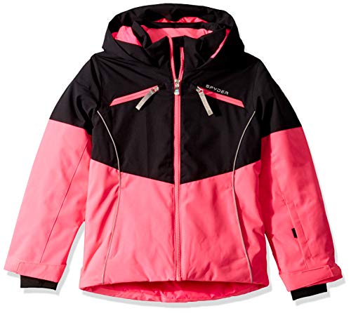 Veste de ski Spyder Conquer protégeant votre fille du froid glacial en montagne