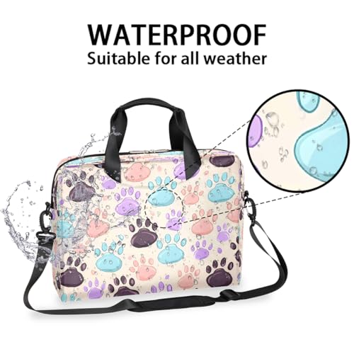 Bolso para portátil 16 pulgadas con estampado de patas miniatura 2