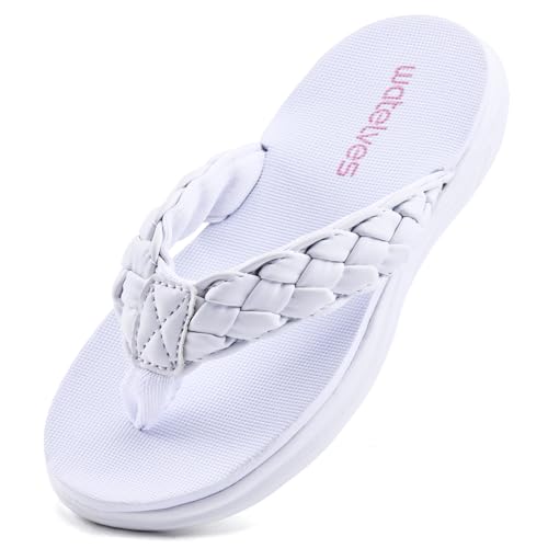 Image of WateLves Girls Flip Flops Non-Slip Casual Thong Sandals Summer Sandal Shoes for Beach Swim Pool (Little Kid /Big Kid)