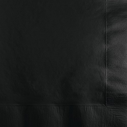 150-Count Value Pack Paper Beverage Napkins, Black Velvet