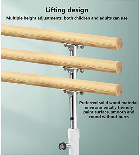 Barre de ballet double portable et gym à hauteur réglable extensible - 6