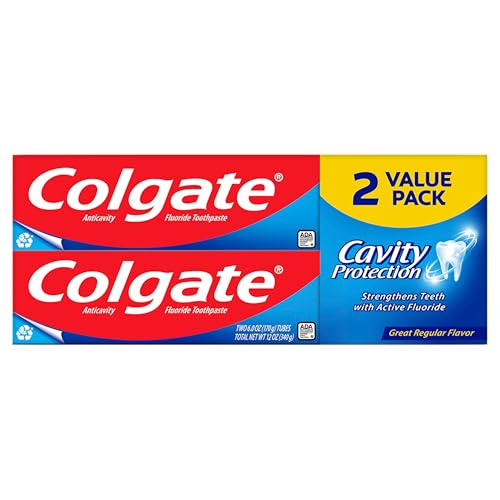 Colgate Cavity Protection Toothpaste with Fluoride - 6 Ounce (Pack of 2)