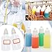 12 Pcs Dropper Bottles with label, 50ml Empty Squeezable Small Mouth Dropper Bottle, Liquid Dropper Bottle with White Cap