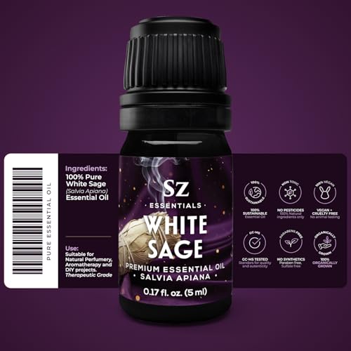 Aceite esencial de Salvia Blanca 100% puro 5mL miniatura 2