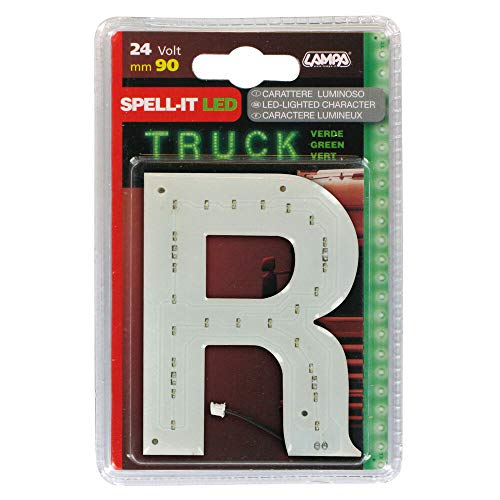 Lampa - 98826 Letra adhesiva «R», 24 V, LED verdes