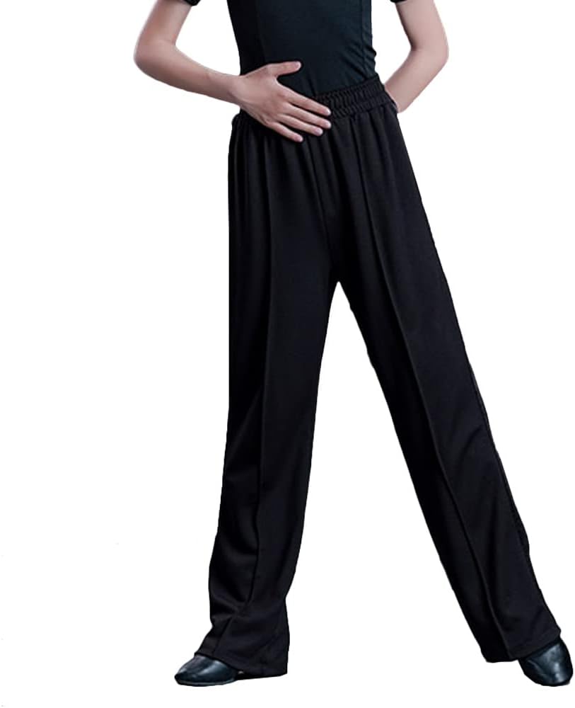 Boys Smooth Dance Pants Latin Jazz Salsa Elastic Waist Loose Ballroom Competition Trousers - Image 6