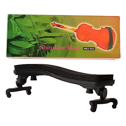 Adjustable Comfort Violin Shoulder Rest for Posture Improvement - Durable Plastic for 1/2 Violin Players (1/4-1/8)