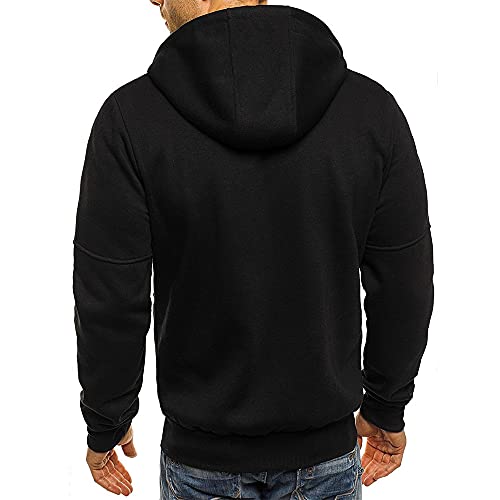 Thatrich Mens Oversized Hoodies Full Zip Hood Sweatshirt Lightweight Fleece Lined Jacket Casual Workout Sweatshirts Outerwear2