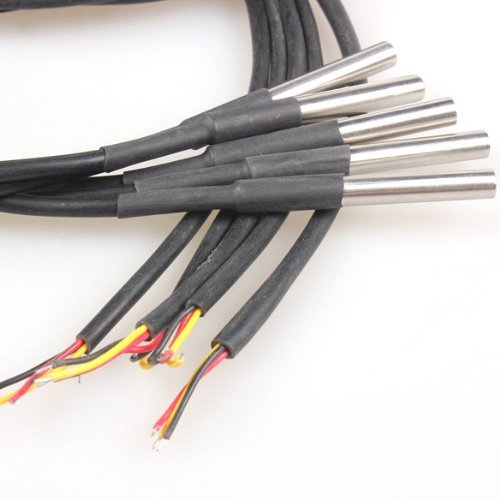 Krismile Hot New 5Pcs 2M Waterproof Digital Temperature Temp Sensor Probe Ds18B20 #TOP2