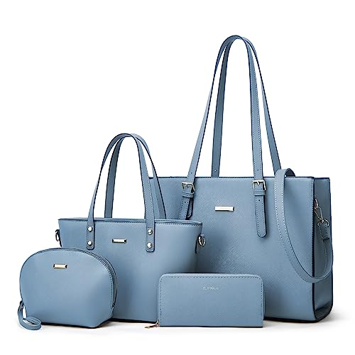 Women Fashion Synthetic Leather Handbags Tote Bag Shoulder Bag Top
