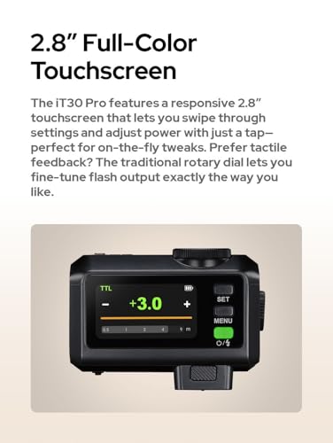 Flash Godox iT30Pro S Mini Flash de Cámara, iT30 Pro S para Sony, TTL HSS 1/8000s, Compatible con Cámaras Sony a7IV, a7CII, ZV-E10 II, ZV1, a6700, A9 III, a7RV, a7S III, a7III, a6400, a6600(Plata) - imagen 6