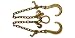 5/16''x2' J Hook Tow Chain V Bridle T Hooks Pear Link Grab Hooks