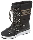 Moon boot Jr G.Quilted WP, Snow Boot Filles et Filles, Black Copper, 26 EU Larga