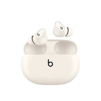 Beats Studio Buds + | True Wireless Noise Cancelling Earbuds, Enhanced Apple & Android Compatibility, Built-in Microphone, Sweat Resistant Bluetooth Headphones, Spatial Audio - Black/Gold