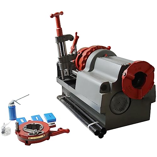 HQHAOTWU Pipe Threader Machine Electric Threading Cutter 110V Power Pipe Threader Machine 1/2
