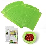 Reusable Produce Bag,Vegetable and Fruit Storage Bags 40PK, Green Color Fresh Bags Keep Vegetable and Fruit...
