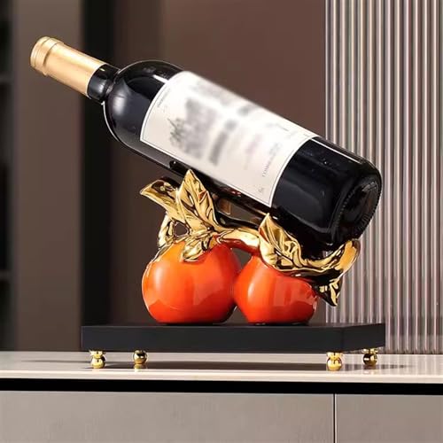 Soporte para botellas de vino color naranja miniatura 3