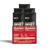 Optimum Nutrition (ON) Gold Standard 100% Whey Protein - 5 X 31 g (Vanilla Ice Cream) Single Serve Sachets, for Muscle Support & Recovery, Vegetarian - Primary Source Whey Isolate 155g