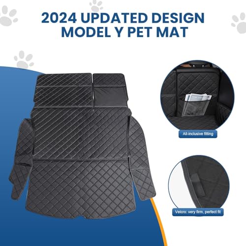 topfit für Tesla Model Y Kofferraummatte Model Y Kofferraum wasserdichte Hund Auto Sitzbezüge Schutz Allwetter Hintere Bodenmatte für Tesla Model Y Zubehör 2020-2025