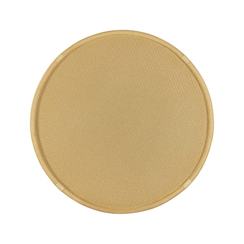 Giofanzo Rattan Wicker Round Coffee Table, Natural And Breathable Rattan Wicker Coffee Table With Rattan Leather, Hand-Woven, 30 X 17 Inches, For Living Room #TOP6