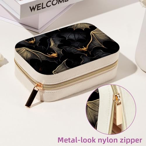 Joyero de murciélago portátil y organizador de viaje para anillos 7