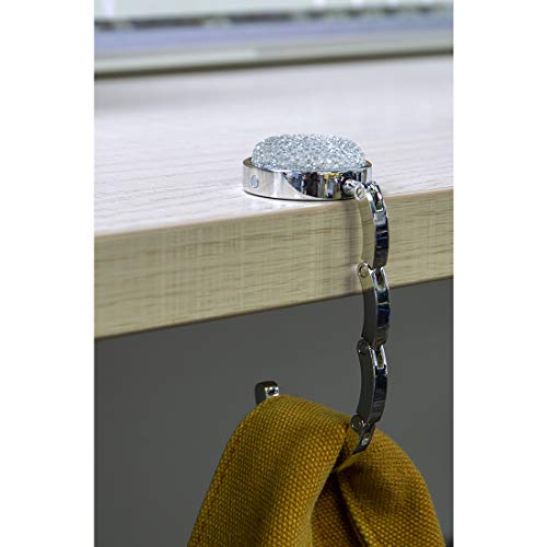 Tanosii TANOSII0002-1 Foldable Purse Hook Floding Handbag Hanger Bling Rhinestone Bag Holder thumb #4