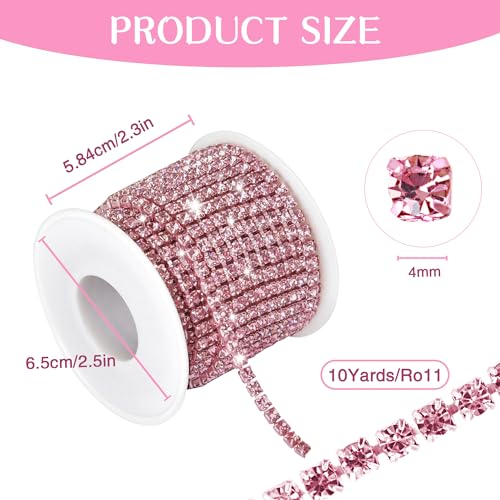 Chaîne strass cristal bleu pour création de bijoux et décors