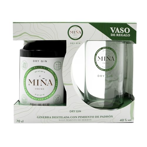 A Miña Orixe Ginebra Premium con vaso de regalo - 700 ml