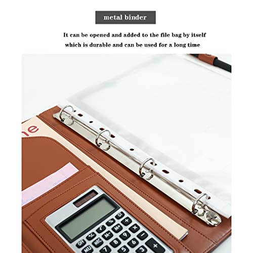 Classeur A4 rigide pour protéger vos notes avec bloc-notes et anneaux amovibles