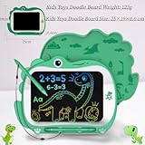 Lziizl LCD Writing Tablet for Kids 8.8" Toddler Toys Doodle Board Green Dinosaur Toys Drawing Pad for 3 4 5 6 Years Old Boys Girls Birthday Gifts - Image 2