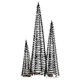 URBNLIVING Illuminated Christmas Tree Cone Pyramid LED Light Tower 3 Sizes - Festive Fairy Lights Decoration for Indoors & Outdoors, Elegant Xmas Display Holiday Decor for Home & Garden - Image 4