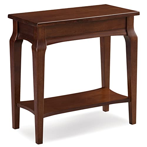 Image of Leick Home Stratus End Table, 24 inch, Heartwood Cherry