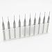Jiuwu 1/8 Drill Bit Carbide End Mill（0.5mm End Mill Set Machinist Tools for Engraving Bits CNC PCB Machinery