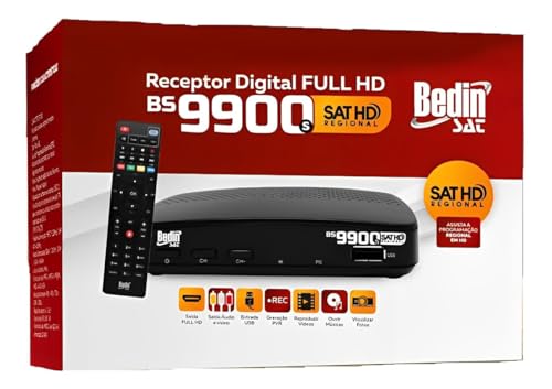 Kit 4 Receptor Digital Full Hd Bs9900s Banda C Ou Ku Bedin