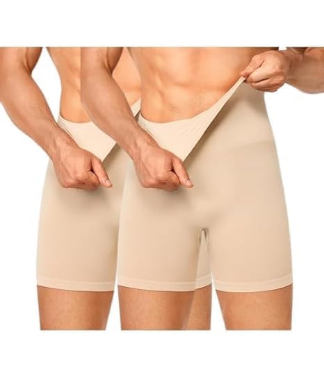 Men Tummy Control Shapewear Shorts High Waist Body Shaper for Men Compression Underwear Seamless Waist Trainer Thigh Slimmer-picture-37
