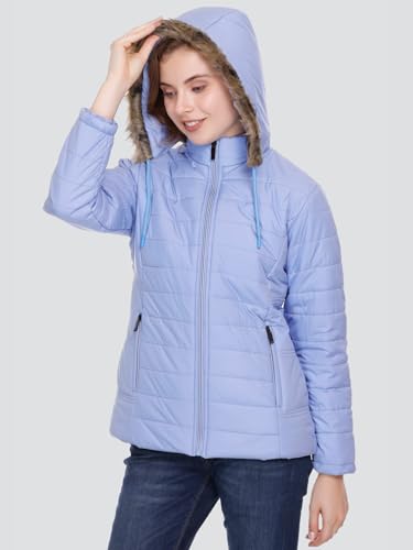 Image of RARE TIMES Women's Stylish Solid Full Sleeves Jacket | Winter Wear Quilted Jacket for Travelling | Regulaer Fit Puffer Jacket For Women